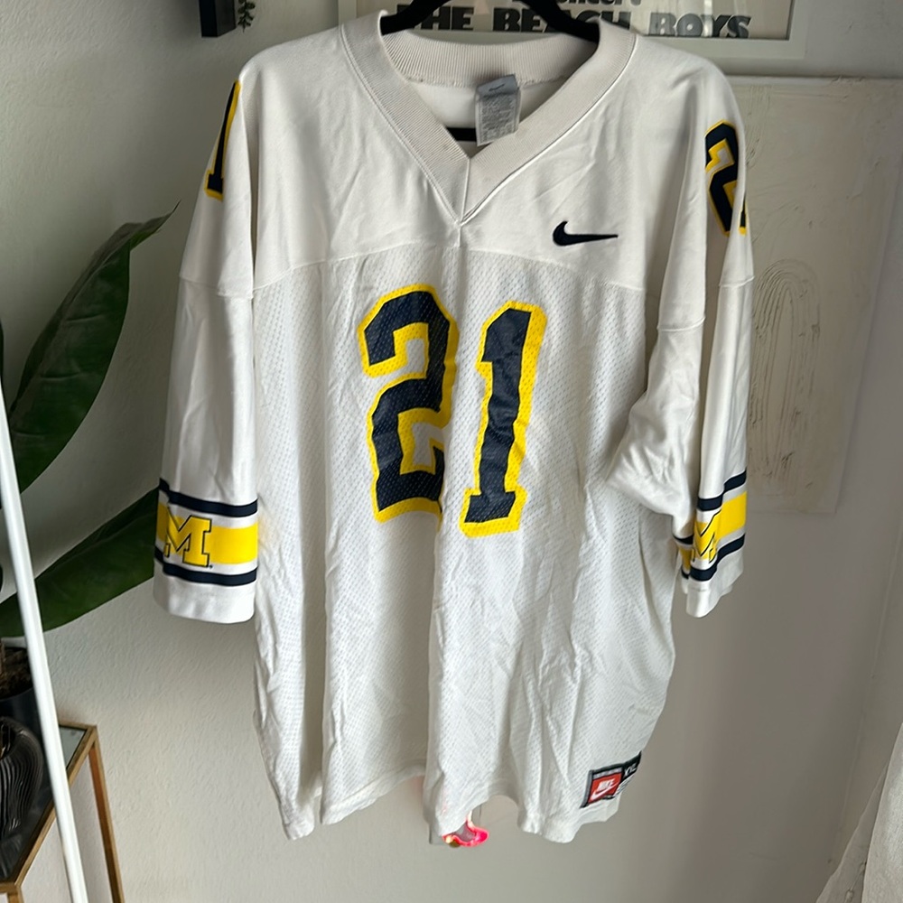 Vintage made in USA Michigan Wolverines Nike Jersey XXL